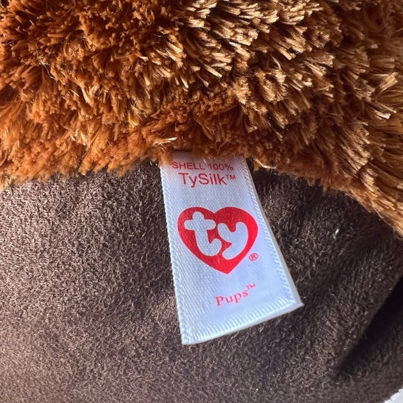 TY 12 Inch Pups Brown Dog Plush Kids Tablet/Phone Holder - Picture 5 of 7